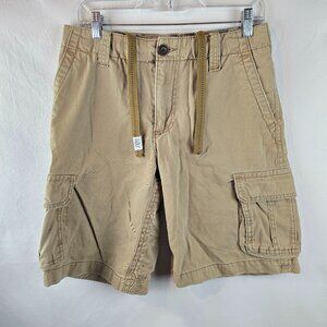 Aeropostale Cargo Shorts Mens 30 Khaki Casual Baggy Y2k Drawstring Utility Army